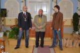 zleva Milan Šnorek, starosta Týna nad Vltavou, Jan Dudlíček, předseda MAS Vltava